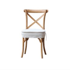 Cross Back Chair With Seat Pad Cross Back Chair With Seat Pad