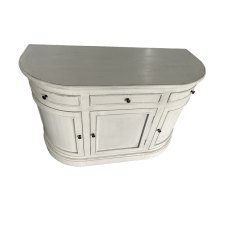 Three Door Sideboard With Wooden Top Three Door Sideboard With Wooden Top