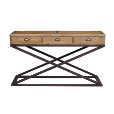 X Base Console With 3 Drawers