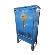 Blue Tall Cabinet Blue Tall Cabinet