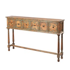 Hall Table With 6 Drawers