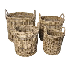 4 x Grey Kubu Garden Baskets