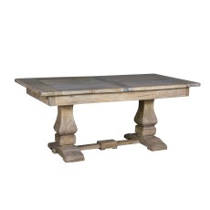 Boatwood Extendable Dining Table With Trestle Feet Boatwood Extendable Dining Table With Trestle Feet