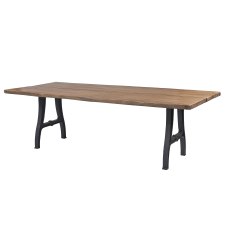 Suar Bau Dining Table Sm Iron Feet