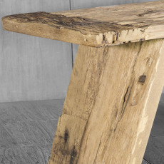 Trugarez Console Table - Distressed Iron Wood