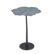 Bronze Leaf Side Table