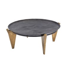 Circular Coffee Table Bronze Top