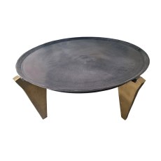 Circular Coffee Table Bronze Top