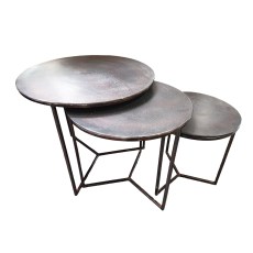 Round Side Table Set Of 3