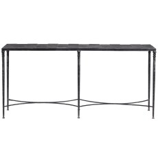 Console Table Blue Stone & Iron