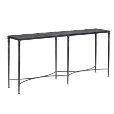 Console Table Blue Stone & Iron