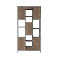 Metal Rack With Old Pine Blocks