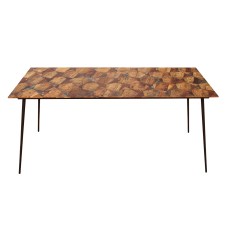 Hex Bolum Dining With Table Forged Legs