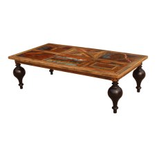 Parquet Coffee Table With Pot Legs Parquet Coffee Table With Pot Legs