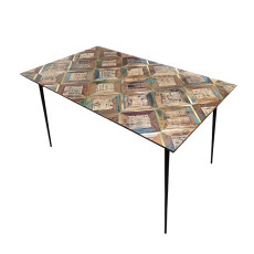 Gold Strip Dining Table