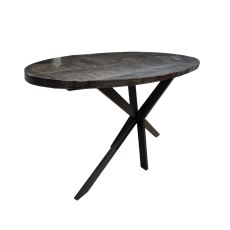 Shuttering Smoke Oval Console