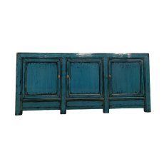 Dark Blue 3 Door Cabinet