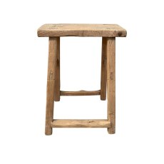 Natural Square Stool