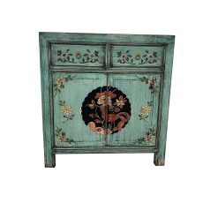 Floral 2 Drawer 2 Door Cabinet