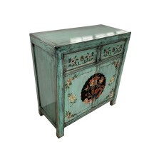 Floral 2 Drawer 2 Door Cabinet
