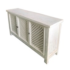 White Gloss 3 Door Cabinet