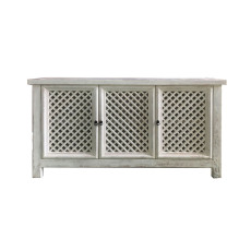 White Gloss 3 Door Cabinet