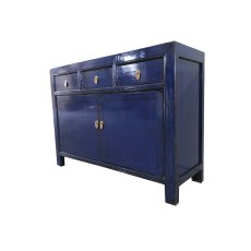 Royal Blue 2 Door 3 Drawer Cabinet