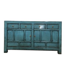 Dark Turquoise 2 Door 4 Drawer Cabinet