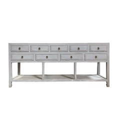 9 Drawer Console Table