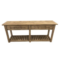 Natural 2 Drawer Table