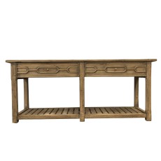 Natural 2 Drawer Table