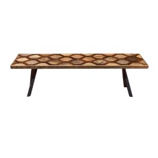 Knitted 1.6m Bench Cross Legs