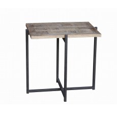 Reclaimed Oak Top Side Table