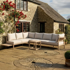 Eleanor Lefthand Platform Corner Sofa Lounging Set