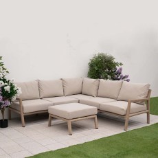 Eleanor Corner Sofa Set With Square Footstool