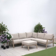 Eleanor Corner Sofa With Square Foot Stool