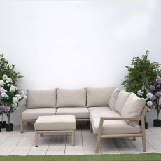 Eleanor Corner Sofa With Square Foot Stool