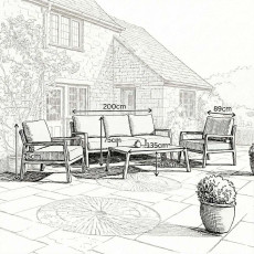 Eleanor Sofa Set & Rectangular Coffee Table