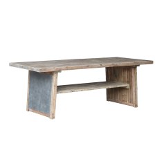 2.2m Dining Table With Shelf