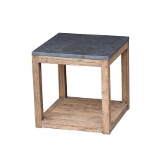 Side Table With Blue Stone Top