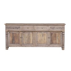 4 Door Sideboard With Carving