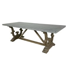 Rectangular Zinc Top Dining Table Rectangular Zinc Top Dining Table