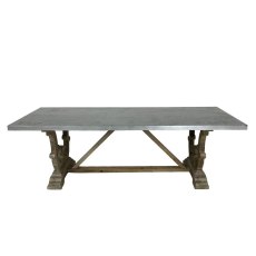 Rectangular Zinc Top Dining Table Rectangular Zinc Top Dining Table