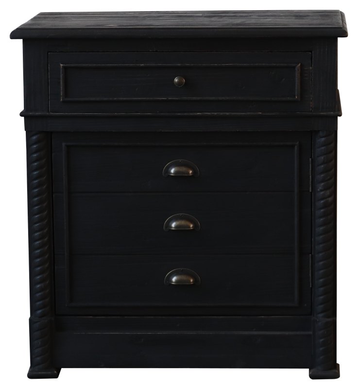 Dark Pine 1 Drawer 1 Door Side Table Dark Pine 1 Drawer 1 Door Side Table